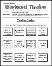 Western A Expansion Timeline Jumble Worksheet This Would Be A Quick Review Activity For Stud 4th Grade Social Studies Social Studies Homeschool Social Studies