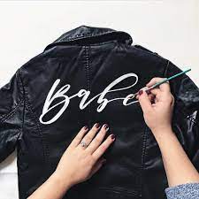 Bridesbabe Diy Leather Jacket Kit Diy Leather Jacket Painted Leather Jacket Diy Jacket