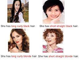 She has short, curly, blonde hair. Unit 7 What Does He Look Like Hair Build Face Height Others Look Ppt Download