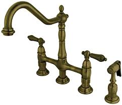 How good are kingston kitchen faucets? Kingston Brass Ks1273albs Heritage Kitchen Faucet With Sprayer 8 3 4 Vintage Brass Touch On Kitchen Sink Faucets Amazon Canada