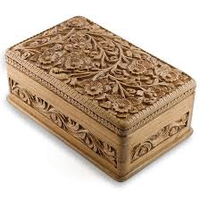 Carved Wooden Jewelry Box Wooden Jewelry Chest Hand Carved Walnut Wood Jewelry Box India Kashmir Wood Jewelry Box Wooden Jewelry Boxes Wooden Jewelry