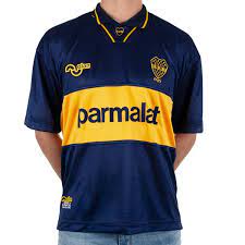 Bestelle dir jetzt hier dein boca juniors trikot und zeige allen, für welchen verein dein herz schlägt. Olan Boca Juniors Retro Trikot 1993 1994 Spezialist In Vintage Fussball Trikots Retro Trikots Und Retro Mode