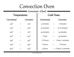 oven conversion chart