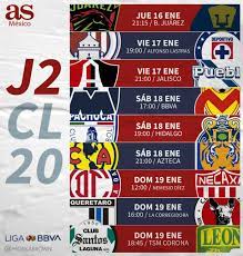 A partir de esta temporada, los duelos como local de las centellas serán transmitidos por la señal de tudn, canal 547 y 1547 en hd de sky, canal 510 de star tv, canal 501 de izzi y canal 593 de total play. Fechas Y Horarios De La Jornada 2 De La Liga Mx Clausura 2020 As Mexico
