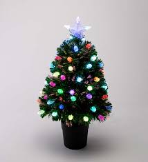 In december i bought a christmas tablecloth here and it was moldy! Fiber Optic Color Changing Tabletop Christmas Tree Plowhearth