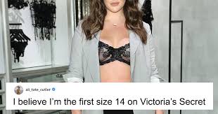 A number of other brands have been using models of various shapes and sizes for years. Victoria S Secret Features A Size 14 Model In Its Lingerie Campaign For The First Time Bored Panda