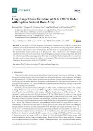 Amongst prime radio detection and ranging detectors, there are a lot of similarities in options, pricing, and chance to avoid wasting cash by avoiding expensive conversations with the law. Pdf Long Range Drone Detection Of 24 G Fmcw Radar With E Plane Sectoral Horn Array