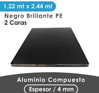 ZOFUN 2 Placas Aluminio Metal Negro, 300 300 Mm, Chapa 1 Mm