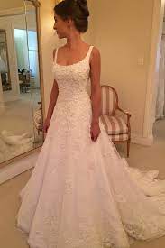 Maybe you would like to learn more about one of these? Lang A Linie U Ausschnitt Brautkleid Hochzeitskleid Mit Trager Dresstells Com