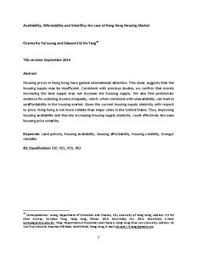 Keong nusantara abadi that produced escargots (snails meat) which most of them were entirely exported overseas. Availability Affordability And Volatility The Case Of Hong Kong Housing Market Munich Personal Repec Archive