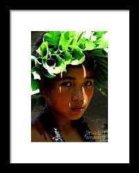 Molokai Keiki Kane Framed Print by James Temple
