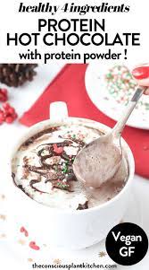 Protein Hot Chocolate With Protein Powder And 4 Ingredients Tcpk In 2021 Healthy Hot Chocolate Recipe Hot Chocolate Protein Healthy Hot Chocolate