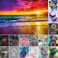 Have you ever marveled at the beautiful diamond art on sale in the stores? Stylish Diy 5d Diamond Painting Kits For Adults Full Drill Paint With Diamonds Walmart Com Walmart Com