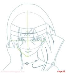 How Draw Itachi Naruto Step 07 Naruto Drawings Itachi Uchiha Art Itachi