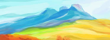 Full Aesthetic Color Mountain View Background Color Mountain Peak Landscape Background Image For Free Download