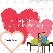 Anniversary greeting message and love quotes. Anniversary Card With Name And Photo Edit Birthdayphotoframes Com