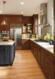 Pub republic petaluma ca heritage salvage kraftmaid hickory sunset marquette cabinetry kitchens cabinets Best Way To Mix Colors Of Kitchen Cabinets In 2020 Kitchen Design Small Cherry Cabinets Kitchen Cherry Wood Kitchen Cabinets