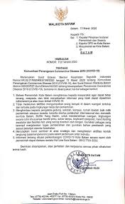 Senantiasa melakukan koordinasi secara intensif dengan pemerintah kabupaten/kota c.q. Infopublik Pemkot Batam Siapkan Call Center Khusus Untuk Info Covid 19