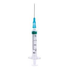 An instrument for taking blood from some.: Bd Emerald Combined Needles And Syringes Medisupplies