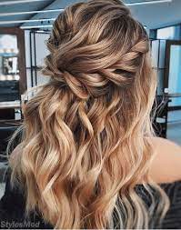 2018 Half Up Bridal Hairstyle Ideas To Get Classic Look Stylesmod Wedding Hair Trends Glamorous Wedding Hair Half Up Wedding Hair