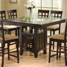 Amazon Com Coaster Hyde Counter Height Square Dining Table With Storage Base In Cap Dining Table With Storage Counter Height Dining Table Square Dining Tables
