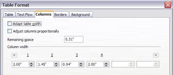This way, you can control how wide the columns of the table should be. Resizing Positioning And Inserting Rows And Columns Apache Openoffice Wiki