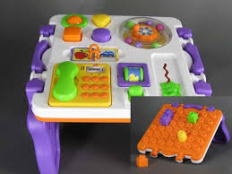 Activity Table Ages Birth Up Interesting Activities For Babies On One Side Then Later Flip The Top Over Infant Activities Baby Toddler Toys Toddler Toys