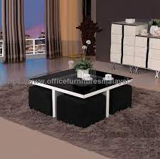 Amazon's choice for coffee table with stools underneath. Square Coffee Table With Sofa Stools Underneath Office Furniture Malaysia