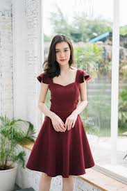 Olivia Prom Dress Burgundy Dark Red Dress Formal Dress Cocktail Dress Bridal Wedding Party Dress S Swing Dance Dress Dark Red Dresses Red Cocktail Dress