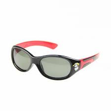 Children Polarized Sunglasses Oval Black Red Frame Grey Green Lens Age 3 12yr Kids Sunglasses Sunglasses Black And Red