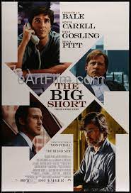 Big Short Christian Bale Ryan Gosling Brad Pitt Steve Carell 2015 27x40 Ds The Big Short Short Movie Short Film