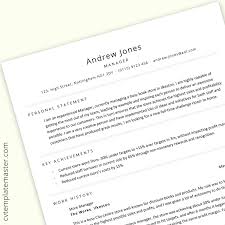The content in this stylish, yet scannable, office manager resume can be swapped out with your own. Manager Cv Free Two Page Professional Cv Template In Ms Word Format Cvtemplatemaster Com