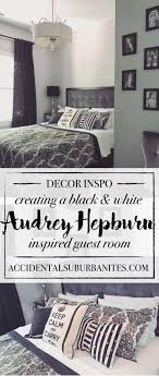Black White And Grey Modern Chic Damask Audrey Hepburn Inspired Guest Bedroom Bedroom Inspirations Guest Bedroom Fresh Bedroom
