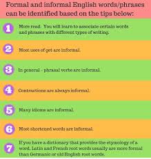 What Is The Difference Between Formal And Informal English What Is The Difference Between Formal And Informal Language Eslbuzz Learning English Learn English English Words Grammar And Vocabulary