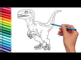 Boys love cowboys and little girls love them too. Jurassic World Blue Dinosaur Coloring Pages Coloring And Drawing
