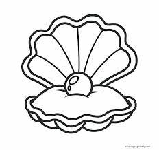 Clam shells coloring book printable pdf, digital file, coloring pages for kids and adults, doodle shellfish outline illustration. Pintable Free Clam Shell Coloring Pages Clam Coloring Pages Coloring Pages For Kids And Adults
