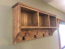 Wall Hanging Cubby Shelf With Hooks Shelves Cubby Shelf Home Decor Shelves
