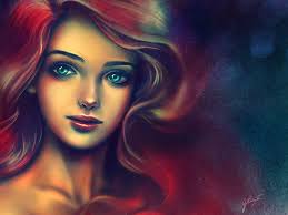 Mar, agua, dibujos animados, cuento, arte, princesa, Ariel, la sirenita,  Fondo de pantalla HD