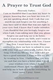 A Prayer To Trust God Inspirational Prayers Prayer Quotes Prayers