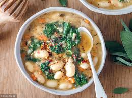 Soupe De Haricots Blancs A La Sauge Soupe Haricot Soupe Aux Haricots Blancs Haricots Blancs
