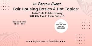 Fair Housing in Twin Falls