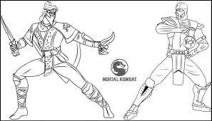 Whether your kid has played the game or not, they will surely love the following drawings of mortal kombat. Rain Vs Sub Zero Coloring Page Free Printable Coloring Pages For Kids