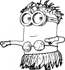 Here is a series of colorings on the theme of kids! Minion Coloring Pages Hula Page In Cartoon All Cartoon Coloring All Cartoons Coloring Pages All Cartoons Coloring Pages