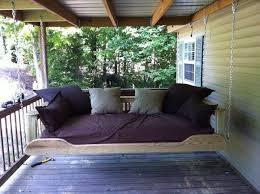 Porch swing in as little as 5 hours! How To Build A Hanging Daybed Swing Diy Projects For Everyone Hanging Daybed Daybed Swing Porch Swing