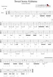 Sweet Home Alabama Lynyrd Skynyrd Guitar Tablature Guitar Tabs Bass Guitar Tabs Guitar Songs