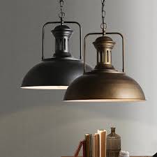 Plus, it's totally versatile with removable rods that allow you to adjust the height. Vintage Bronze Black Industrial Dome Shade 1 Light Barn Pendant Light For Restaurant Pendants