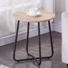 Sauder north avenue coffee table, charter oak finish. Goldfan Modern Side End Table Small Round Coffee Table Sofa Lamp Bedside Table For Living Room Office Furniture Oak Wood Buy Online In Dominica At Dominica Desertcart Com Productid 158718518