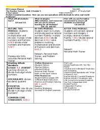 Key knowledge and skills students will acquire as a result of this unit: Go Math Grade 6 Unit 2 Module 5 Operations With Decimals By Ramona Vaughn