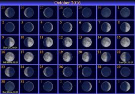 get printable calendar october 2016 moon phases calendar