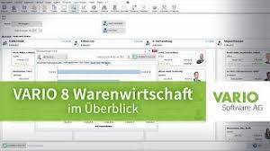 Jede vorlage kann bequem konfiguriert werden, mit der absicht in bestimmten situationen nützlich zu dies. Kostenlose Warenwirtschaft Vario 8 Im Uberblick Youtube